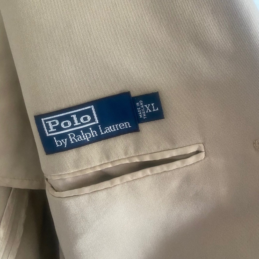 Polo Ralph Lauren Vintage Men's Tan Cotton Blazer Size XL - Picture 4 of 7